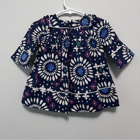 Gap Baby Floral Navy Kids Dress W/Bloomers Size 3-6 Months  NWT! - Picture 2 of 8
